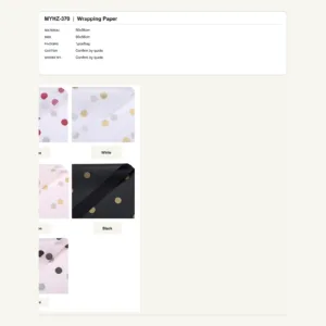 tfw-sku-myhz-370 MYHZ-370 - 50x56cm Flower Wrapping Paper