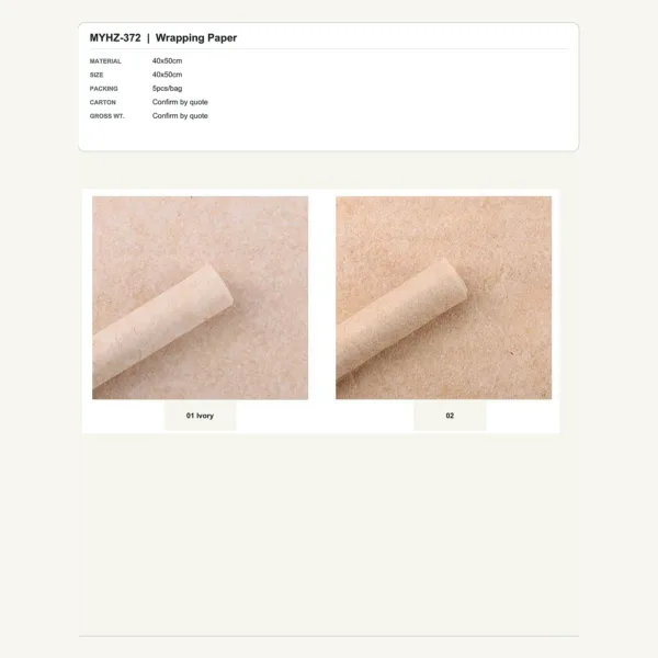 tfw-sku-myhz-372 MYHZ-372 - 40x50cm Flower Wrapping Paper