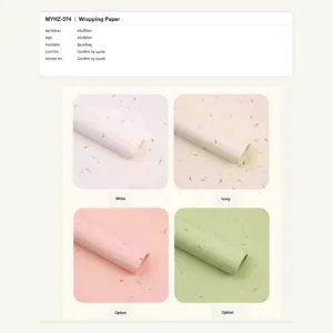 tfw-sku-myhz-374 MYHZ-374 - 45x50cm Flower Wrapping Paper