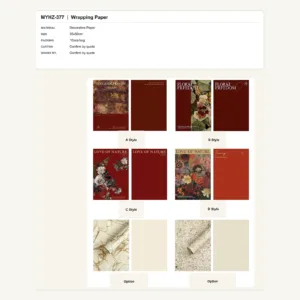 tfw-sku-myhz-377 MYHZ-377 - Decorative Paper Flower Wrapping Paper