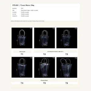 tfw-sku-std-003 STD-003 - PVC Flower Sleeve / Bag