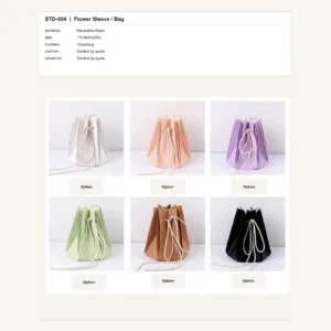 STD-004 - Decorative Paper Flower Sleeve / Bag